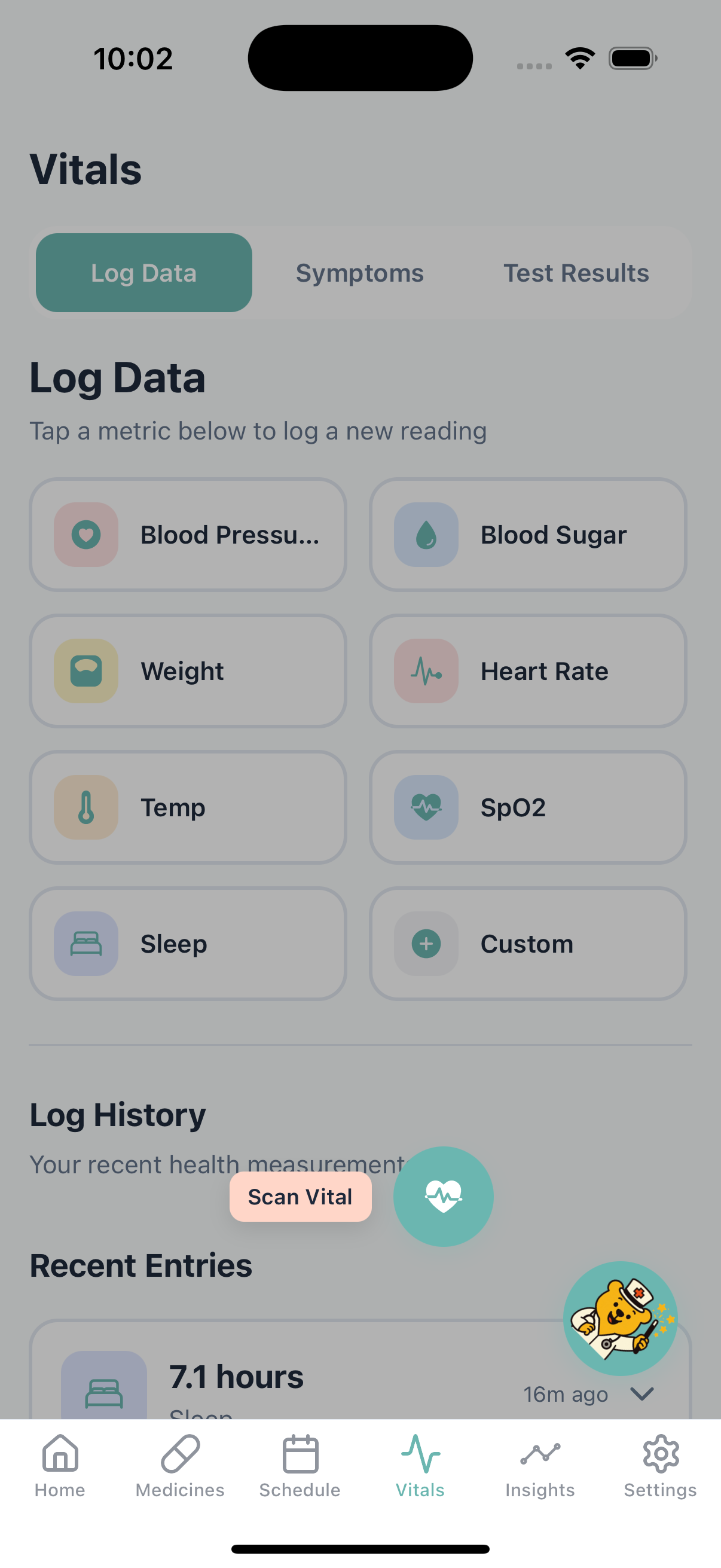 AI-powered vitals scanning from medical devices