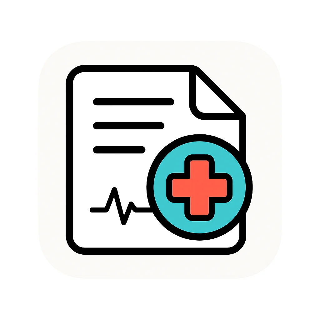 Medical health records icon